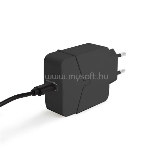 DELIGHT 55043BK hálózati adapter Type-C PD18W gyorstöltéssel fekete