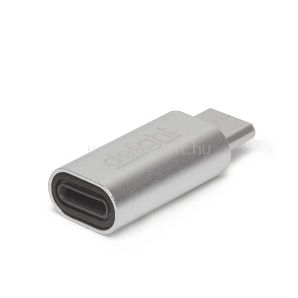 DELIGHT 55448B USB Type-C adapter iPhone Lightning ezüst