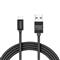 DELIGHT fekete USB Type-C adatkábel LED fénnyel 1m 55442C-BK small