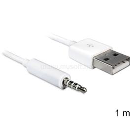 DELOCK 83182 USB-A apa > sztereó jack 3.5 mm apa 4 pin iPod Shuffle 1 m kábel DL83182 small