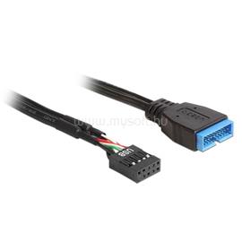 DELOCK 83281 USB 2.0 pin fejes anya > USB 3.0 pin fejes apa kábel DL83281 small