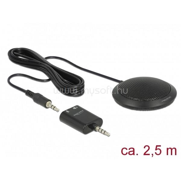 DELOCK Kondenzátor Mikrofon asztali mindenirányú konferencia 3.5mm 3 pin