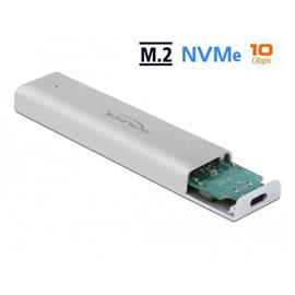 DELOCK Külső Ház M.2 NVMe PCIe SSD USB 3.2 Gen 2 Type-C female DL42634 small