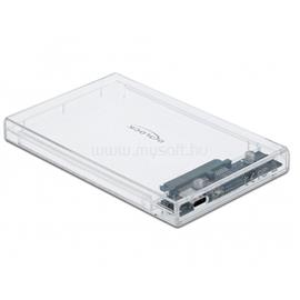 DELOCK Külső Ház M.2 SSD 80mm-ig USB 3.1 Gen 2 Type-C female DL42621 small