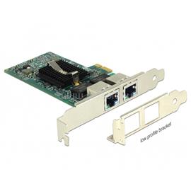 DELOCK PCI-E Vezetékes hálózati Adapter, 2x Gigabit LAN DL89944 small