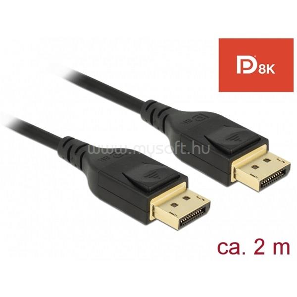 DELOCK kábel Displayport 1.4 male/male összekötő 8K 60Hz, 2m
