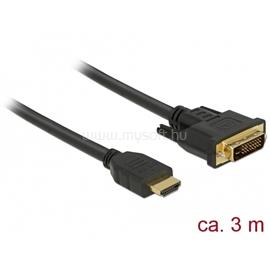 DELOCK kábel HDMI male to DVI 24+1 male kétirányú, 3m DL85655 small