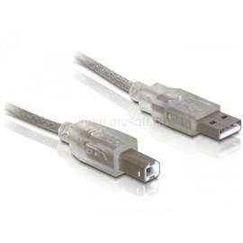 DELOCK kábel USB 2.0 Type A male to USB 2.0 Type-B male, 0.5m, átlátszó DL82057 small