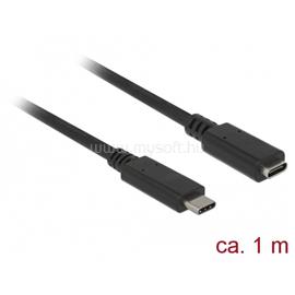 DELOCK kábel USB 3.1 Gen 1 Type-C male/female hosszabbító, 3A, 1m, fekete DL85533 small
