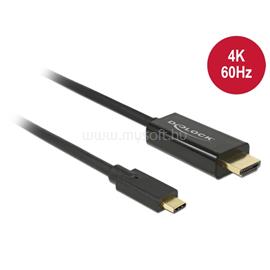 DELOCK kábel USB Type-C male to HDMI male (DP Alt Mode) 4K 60Hz, 1m, fekete DL85290 small