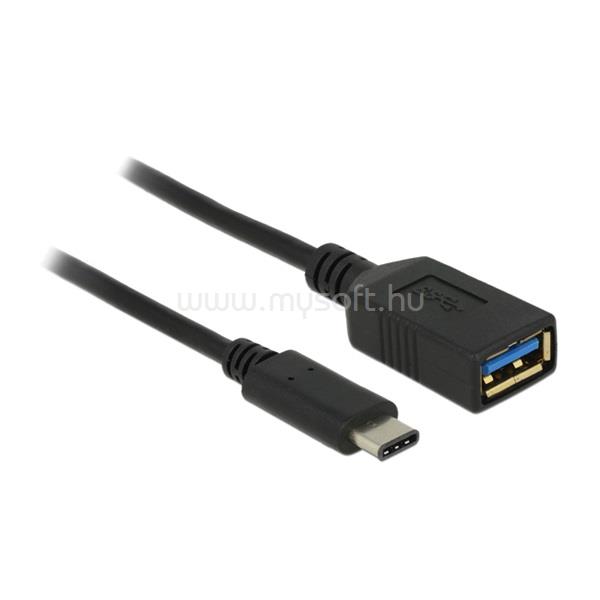 DELOCK Átalakító USB 3.1 Gen 1 Type-C male to USB Type-A female, 15cm, fekete