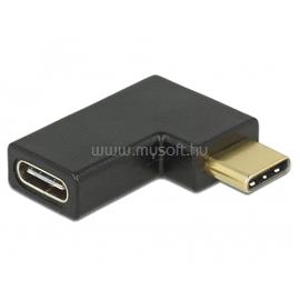 DELOCK Átalakító USB 3.1 Gen 2 Type-C male to female 90 fokos bal / jobb DL65915 small