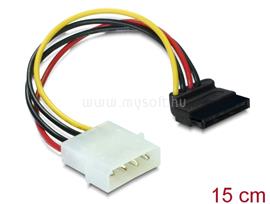 DELOCK SATA HDD (derékszögű) - 4 tűs apa (Molex) hálózati kábel DL60101 small