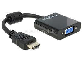 DELOCK Átalakító HDMI-A male to VGA female, fekete DL65512 small
