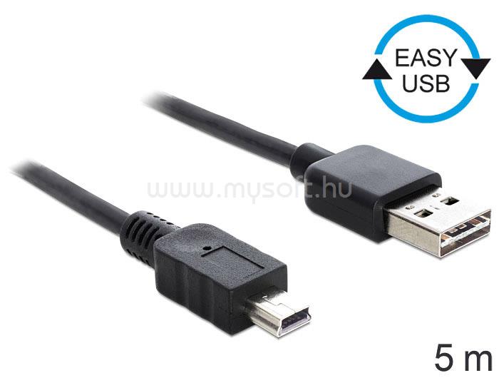 DELOCK EASY-USB 2.0 -A apa > USB 2.0 mini apa 5 m kábel
