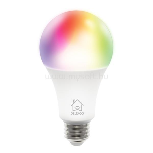 DELTACO SMART HOME SH-LE27RGB LED színes izzó, E27, 9W, WIFI