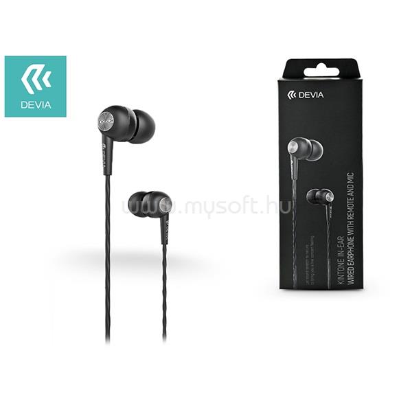 DEVIA ST310430 Kintone Eco fekete fülhallgató headset