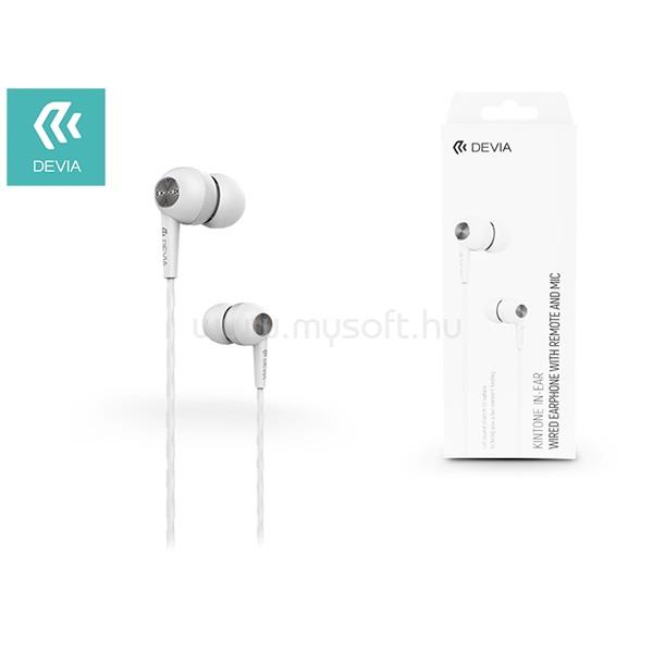 DEVIA ST310447 Kintone Eco fehér fülhallgató headset