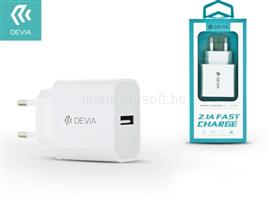 DEVIA Smart 2.1A univerzális USB fehér hálózati töltő ST300189 small