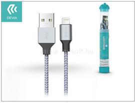 DEVIA iPhone 14 Plus / 14 Pro Max / 14 Pro VOGUE adatkábel USB - lightning, 100cm, EZÜST/KÉK ST300639 small