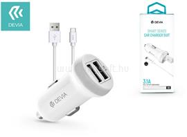 DEVIA ST331190 Devia Smart dual port Type-C 3.1a/2xUSB/Type-C kábel autós töltő ST331190 small