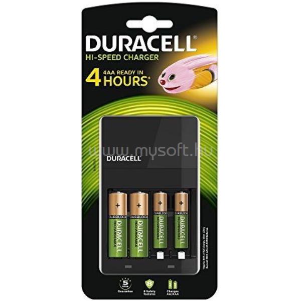 DURACELL CEF14 töltő+2db AA 2db AAA
