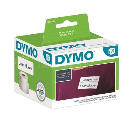 DYMO Etikett, LW nyomtatóhoz, 41x89 mm, 300 db etikett
