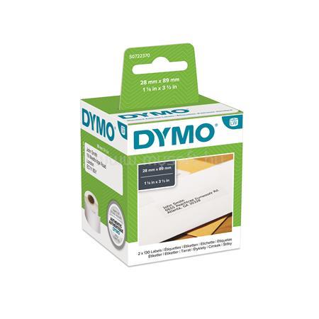 DYMO Etikett, LW nyomtatóhoz, tartós, 28x89 mm, 130 db etikett