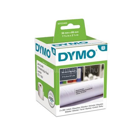 DYMO Etikett, LW nyomtatóhoz, tartós, 36x89 mm, 260 db etikett