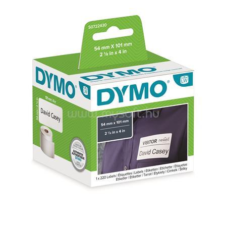 DYMO Etikett, LW nyomtatóhoz, tartós, 54x101 mm, 220 db etikett