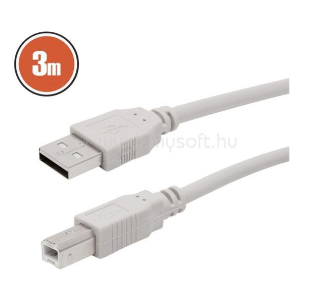 DELIGHT USB 2.0 A - B 3m kábel