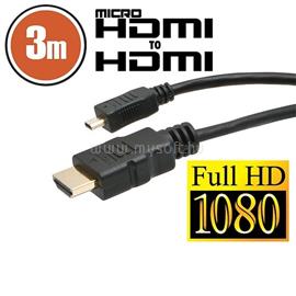 DELIGHT micro HDMI-HDMI átalakító 3m 20425 small