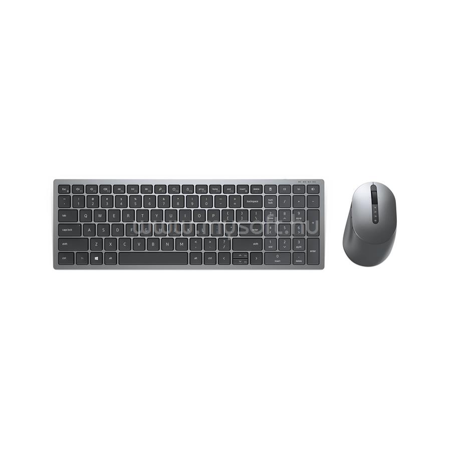 DELL Multi-Device Wireless Keyboard and Mouse Combo (Titan Grey) - KM7120W Hungarian