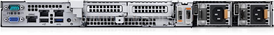 DELL PowerEdge R350 1U Rack H355 (HW RAID 0,1,10) 1x E-2356G 2x PSU iDRAC9 Express 8x 2,5 (5 ÉV) PER3502AWCIS/1_CF22876X large