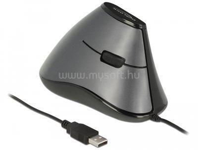DELOCK 5 gombos, ergonomikus, függoleges optikai USB egér