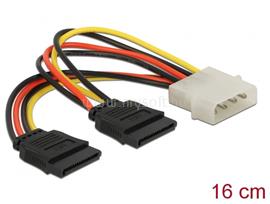 DELOCK 2 db SATA HDD - 4 tűs apa (Molex) hálózati kábel 60102 small