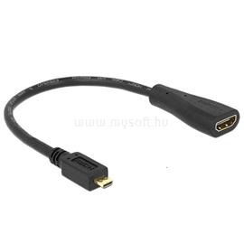 DELOCK High Speed HDMI micro D apa > A anya HDMI kábel adapter Ethernettel 65391 small