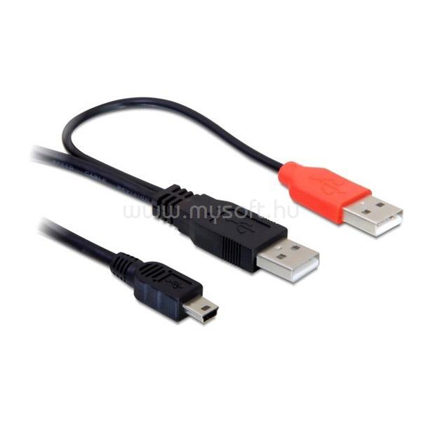 DELOCK kábel, 2db USB-A 2.0 apa - USB mini 5 tűs