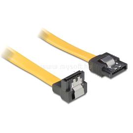 DELOCK 82482 SATA sárga lefele / egyenes csatl. (fémlappal) 70 cm összekötő kábel DL82482 small