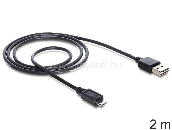 DELOCK EASY-USB 2.0 -A apa > USB 2.0 micro-B apa 2 m kábel