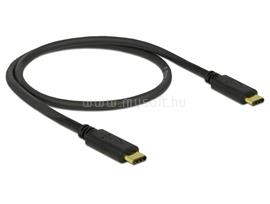 DELOCK USB Type-C 2.0 apa - USB Type-C 2.0 apa 0,5m fekete kábel DL83672 small