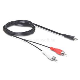 DELOCK 84212 DC jack 3.5 mm apa > 2 x RCA apa 5 m audio kábel DL84212 small