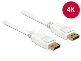 DELOCK kábel Displayport 1.2 male/male összekötő 4K, 5m, fehér DL84879 small