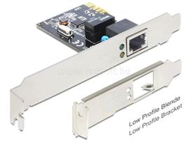 DELOCK PCI-e Bővítőkártya 1x Gigabit LAN Low Profile DL89357 small