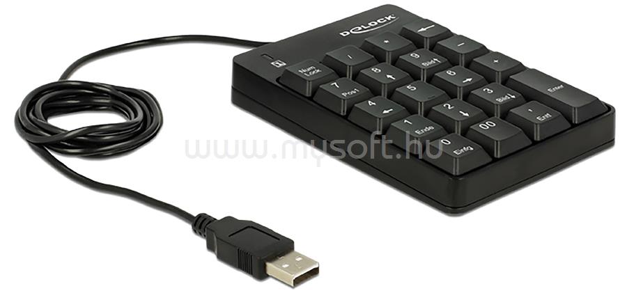DELOCK Number Pad USB (fekete)