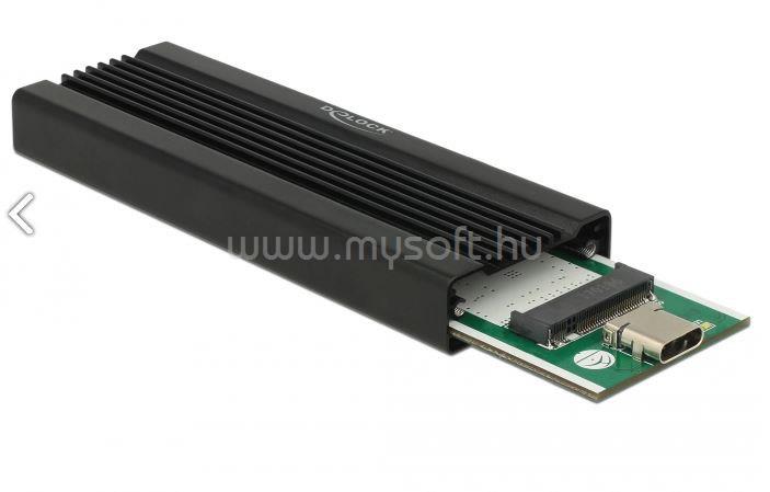 DELOCK Külső Ház M.2 NVMe PCIe SSD USB 3.1 Gen 2 Type-C female