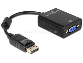 DELOCK Átalakító Displayport 1.2 male to VGA 15 pin female, fekete DL61848 small