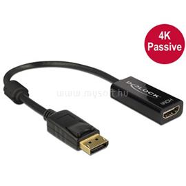 DELOCK Átalakító Displayport 1.2 male to HDMI female 4K passzív, fekete DL62609 small