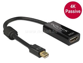 DELOCK Átalakító mini Displayport 1.2 male to HDMI female 4K passzív, fekete DL62613 small