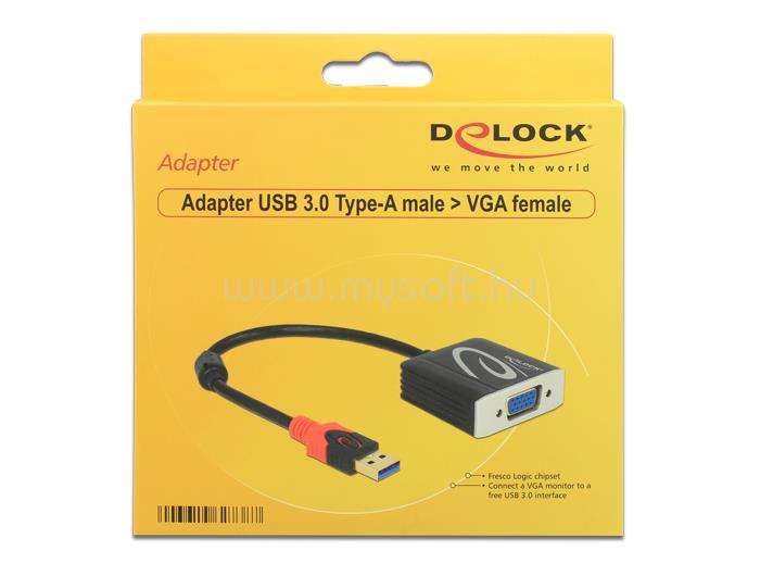 DELOCK Átalakító USB 3.0 to VGA female